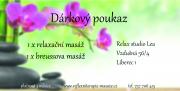 Dárkové poukazy na masáže a služby Relax Studio LEA