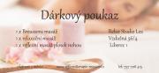 Dárkové poukazy na masáže a služby Relax Studio LEA